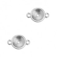 DQ Metal setting for chaton SS39 2 eyelets - Antique silver